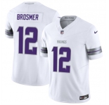 Men's Minnesota Vikings #12 Max Brosmer White 2025 F.U.S.E. Winter Warrior Limited Football Stitched Jersey
