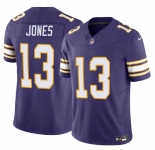 Men's Minnesota Vikings #13 Daniel Jones Purple 2023 F.U.S.E. Throwback Vapor Untouchable Limited Stitched Jersey