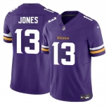 Men's Minnesota Vikings #13 Daniel Jones Purple 2024 F.U.S.E. Vapor Untouchable Limited Stitched Jersey