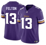Men's Minnesota Vikings #13 Tai Felton Purple 2025 Draft F.U.S.E. Vapor Untouchable Limited Football Stitched Jersey