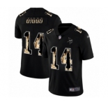 Men's Minnesota Vikings #14 Stefon Diggs Limited Black Statue of Liberty Football Jersey