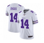 Men's Minnesota Vikings #14 Stefon Diggs White Team Logo Cool Edition Jersey