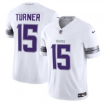 Men's Minnesota Vikings #15 Dallas Turner White F.U.S.E. Winter Warrior Limited Football Stitched Jersey