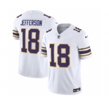 Men's Minnesota Vikings #18 Justin Jefferson White 2023 F.U.S.E. Vapor Untouchable Stitched Jersey