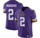 Men's Minnesota Vikings #2 Isaiah Rodgers Purple 2025 Vapor Limited Football Stitched Jersey