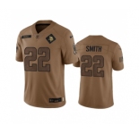 Men's Minnesota Vikings #22 Harrison Smith 2023 Brown Salute To Service Limited Football Stitched Jersey