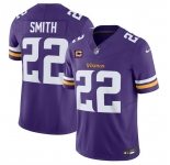 Men's Minnesota Vikings #22 Harrison Smith Purple 2024 F.U.S.E. With 4-Star C Patch Vapor Untouchable Limited Stitched Jersey