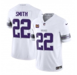 Men's Minnesota Vikings #22 Harrison Smith White 2024 F.U.S.E. With 4-Star C Patch Winter Warrior Limited Stitched Jersey