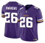 Men's Minnesota Vikings #26 Kene Nwangwu Purple 2023 F.U.S.E. Vapor Untouchable Limited Stitched Jersey