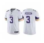 Men's Minnesota Vikings #3 Jordan Addison White Vapor Untouchable Stitched Jersey