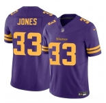 Men's Minnesota Vikings #33 Aaron Jones Purple F.U.S.E. Color Rush Vapor Untouchable Limited Football Stitched Jersey