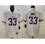 Men's Minnesota Vikings #33 Aaron Jones White Vapor Untouchable Limited Stitched Jersey