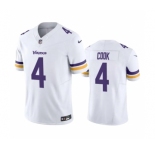 Men's Minnesota Vikings #4 Dalvin Cook White 2023 F.U.S.E. Vapor Untouchable Stitched Jersey