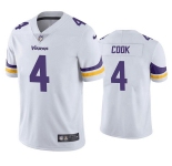 Men's Minnesota Vikings #4 Dalvin Cook White Vapor Untouchable Stitched Jersey