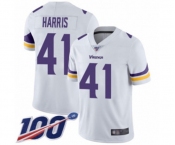 Men's Minnesota Vikings #41 Anthony Harris White Vapor Untouchable Limited Player 100th Season Football Jersey