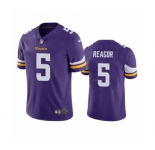 Men's Minnesota Vikings #5 Jalen Reagor Purple Vapor Untouchable Stitched Jersey