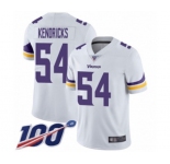 Men's Minnesota Vikings #54 Eric Kendricks White Vapor Untouchable Limited Player 100th Season Football Jersey