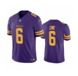 Men's Minnesota Vikings #6 Lewis Cine Purple 2023 F.U.S.E. Color Rush Stitched Jersey