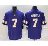 Men's Minnesota Vikings #7 Byron Murphy Jr Purple 2023 FUSE Vapor Limited Throwback Stitched Jersey