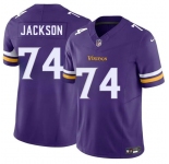 Men's Minnesota Vikings #74 Donovan Jackson Purple 2025 Draft F.U.S.E. Vapor Untouchable Limited Football Stitched Jersey