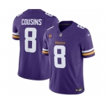 Men's Minnesota Vikings #8 Kirk Cousins Purple 2023 F.U.S.E. With 4-Star C Patch Vapor Untouchable Limited Football Stitched Jersey