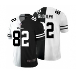 Men's Minnesota Vikings #82 Kyle Rudolph Black V White Peace Split Vapor Untouchable Limited Football Jersey