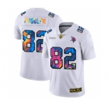 Men's Minnesota Vikings #82 Kyle Rudolph White Multi-Color 2020 Football Crucial Catch Limited Football Jersey