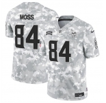 Men's Minnesota Vikings #84 Randy Moss 2024 F.U.S.E Arctic Camo Salute To Service Limited Stitched Football Jersey