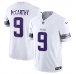 Men's Minnesota Vikings #9 J.J. McCarthy White F.U.S.E. Winter Warrior Limited Football Stitched Jersey