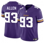 Men's Minnesota Vikings #93 Jonathan Allen Purple 2025 F.U.S.E. Vapor Limited Football Stitched Jersey