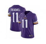 Men's Nike Minnesota Vikings #11 Laquon Treadwell Vapor Untouchable Limited Purple Team Color NFL Jersey
