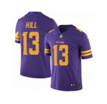 Men's Nike Minnesota Vikings #13 Shaun Hill Limited Purple Rush NFL Jersey