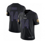 Men's Nike Minnesota Vikings #14 Stefon Diggs Limited Black Rush Impact NFL Jersey