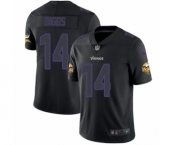 Men's Nike Minnesota Vikings #14 Stefon Diggs Limited Black Rush Impact NFL Jersey