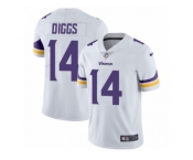 Men's Nike Minnesota Vikings #14 Stefon Diggs Vapor Untouchable Limited White NFL Jersey