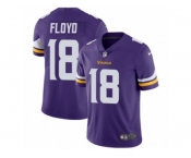 Men's Nike Minnesota Vikings #18 Michael Floyd Vapor Untouchable Limited Purple Team Color NFL Jersey