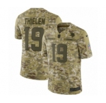 Men's Nike Minnesota Vikings #19 Adam Thielen Limited Camo 2018 Salute to Service NFL Jersey