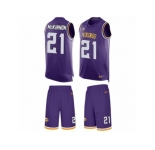Men's Nike Minnesota Vikings #21 Jerick McKinnon Limited Purple Tank Top Suit NFL Jersey