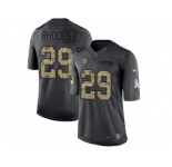 Men's Nike Minnesota Vikings #29 Xavier Rhodes Limited Black 2016 Salute to Service NFL Jersey