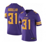 Men's Nike Minnesota Vikings #31 Ameer Abdullah Limited Purple Rush Vapor Untouchable NFL Jersey