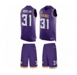 Men's Nike Minnesota Vikings #31 Ameer Abdullah Limited Purple Tank Top Suit NFL Jersey
