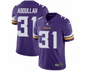 Men's Nike Minnesota Vikings #31 Ameer Abdullah Purple Team Color Vapor Untouchable Limited Player NFL Jersey