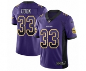 Men's Nike Minnesota Vikings #33 Dalvin Cook Limited Purple Rush Drift Fashion NFL Jersey