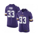 Men's Nike Minnesota Vikings #33 Dalvin Cook Limited Purple Team Color NFL Jersey
