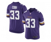 Men's Nike Minnesota Vikings #33 Dalvin Cook Limited Purple Team Color NFL Jersey