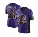 Men's Nike Minnesota Vikings #34 Andrew Sendejo Limited Purple Rush Drift Fashion NFL Jersey