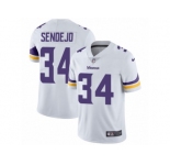 Men's Nike Minnesota Vikings #34 Andrew Sendejo Vapor Untouchable Limited White NFL Jersey