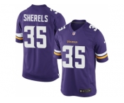Men's Nike Minnesota Vikings #35 Marcus Sherels Purple Limited NFL Jersey