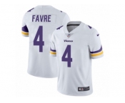 Men's Nike Minnesota Vikings #4 Brett Favre Vapor Untouchable Limited White NFL Jersey