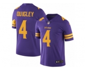 Men's Nike Minnesota Vikings #4 Ryan Quigley Limited Purple Rush NFL Jersey